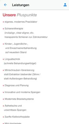 Kieferorthopädie Lauingen android App screenshot 2